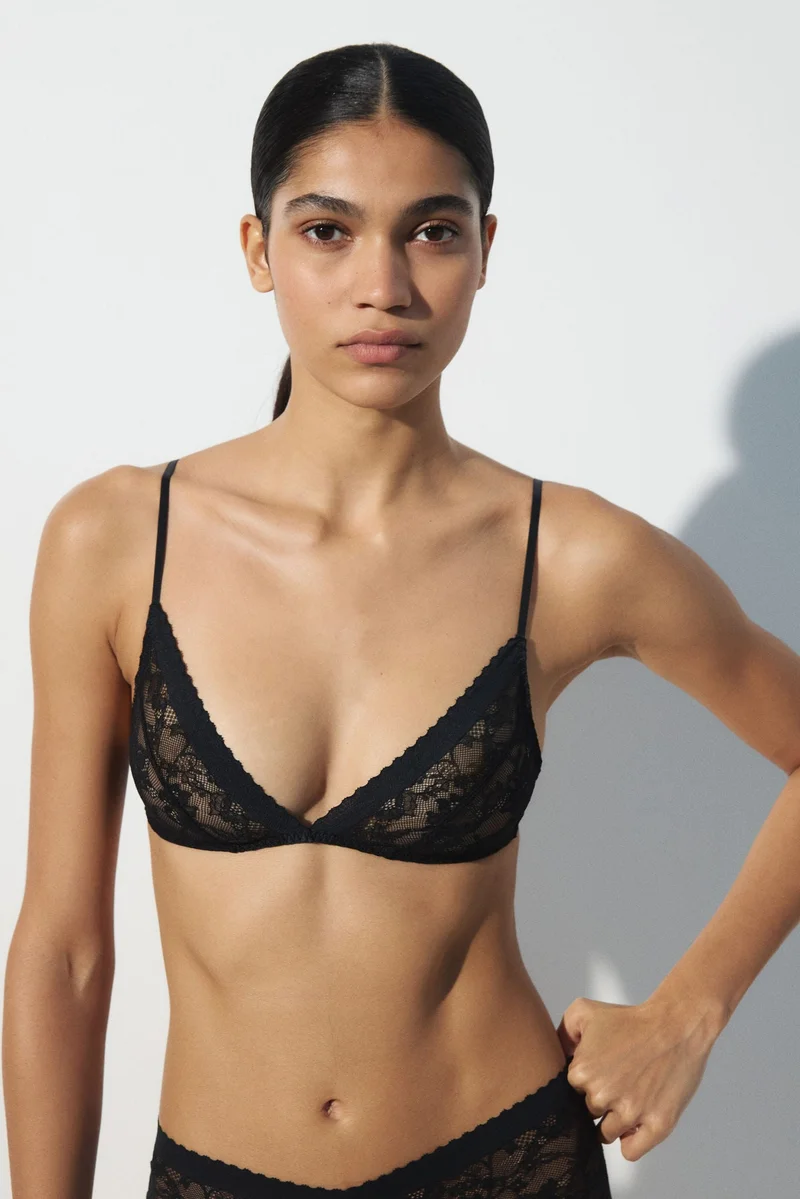 اتش اند ام حمالة صدر من الدانتيل الناعم