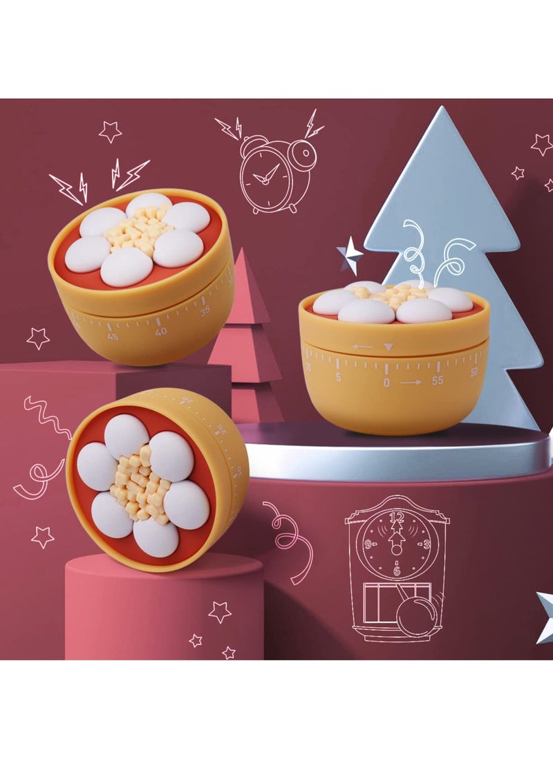 SYOSI - SYOSI 60 Minutes Countdown Desserts Mechanical Timer Management 360°Wind Up Dial Rotating Reminder - Image 1