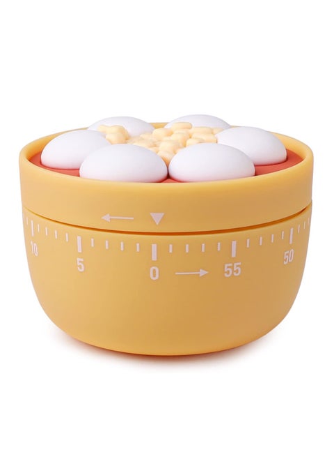 SYOSI 60 Minutes Countdown Desserts Mechanical Timer Management 360°Wind Up Dial Rotating Reminder