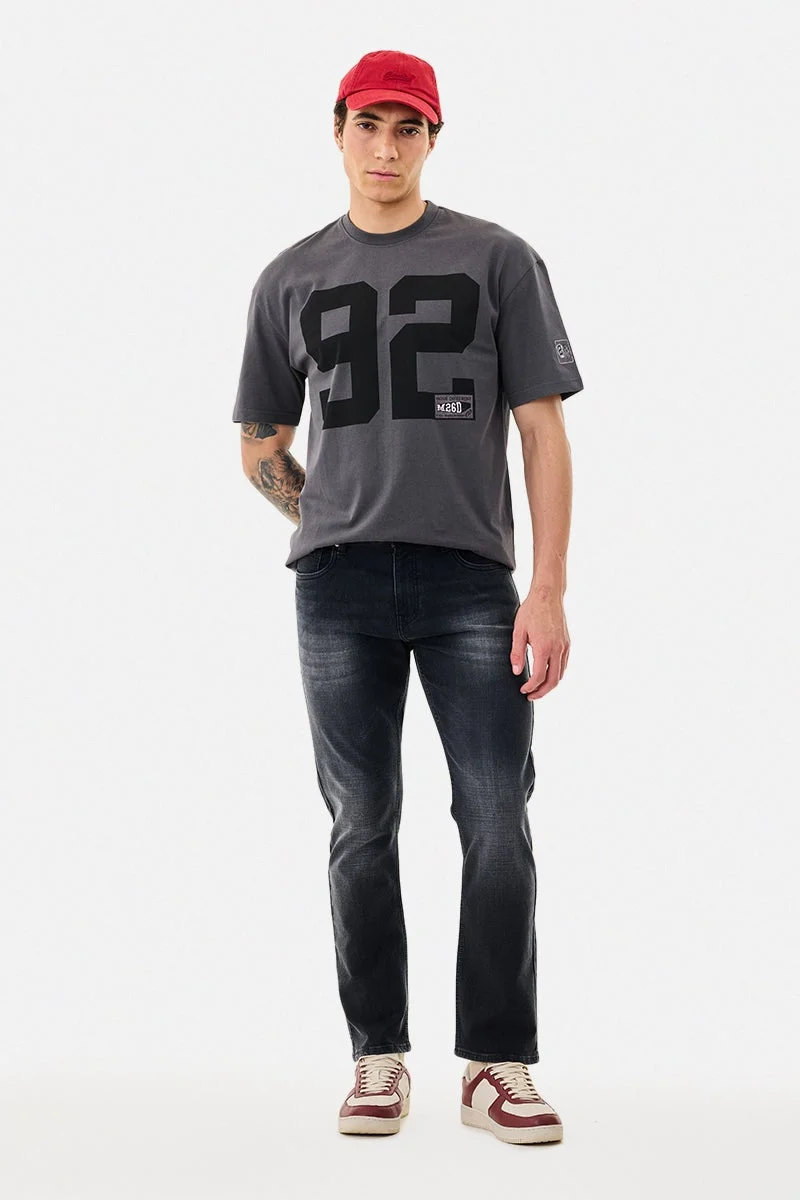 سنيتش 100% Cotton Oversized Printed T-Shirt