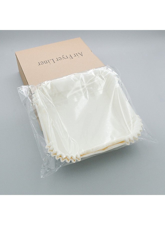 Air Fryer Paper Special Paper Customized Air Fryer Special Paper Plate Food Grade Air Fryer Paper-Color:True Color-Specifications:Square 20cm +4.5cm Carton 100  - Image 1