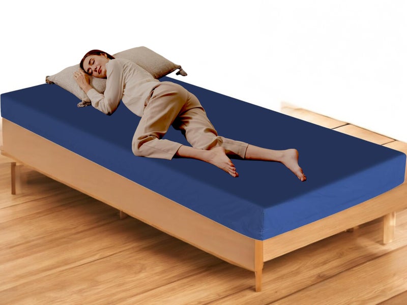 ATOOTFUSION Orthopedic High-Density HR Foam Mattress | High-Resilience (HR) Dual-Sided Foam | Single Size Bed Mattress - Navy Blue 3-Year Warranty (72X35X5 Inches) - Image 2