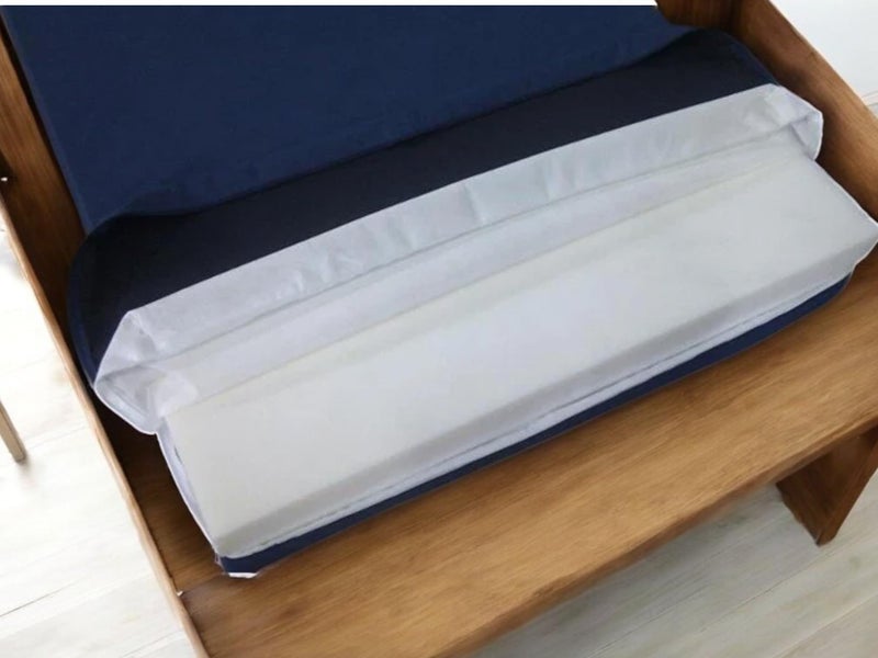 ATOOTFUSION Orthopedic High-Density HR Foam Mattress | High-Resilience (HR) Dual-Sided Foam | Single Size Bed Mattress - Navy Blue 3-Year Warranty (72X35X5 Inches) - Image 4