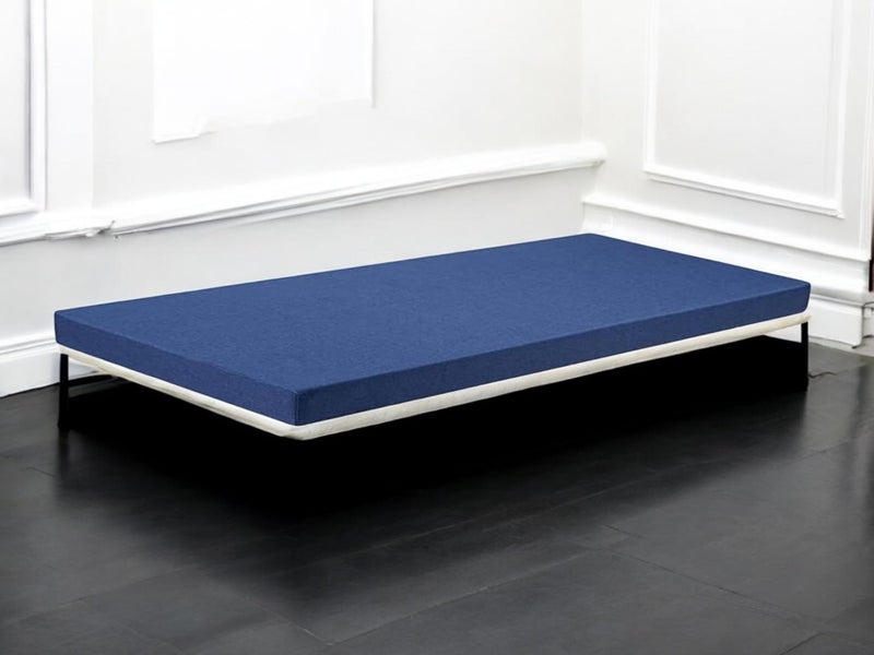 ATOOTFUSION Orthopedic High-Density HR Foam Mattress | High-Resilience (HR) Dual-Sided Foam | Single Size Bed Mattress - Navy Blue 3-Year Warranty (72X35X5 Inches) - Image 1