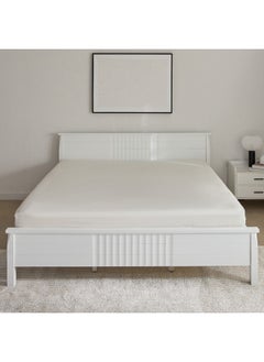 Home Box Hamilton Stripe Satin Cotton King Fitted Sheet 210 x 36 x 180 cm  - Image 3