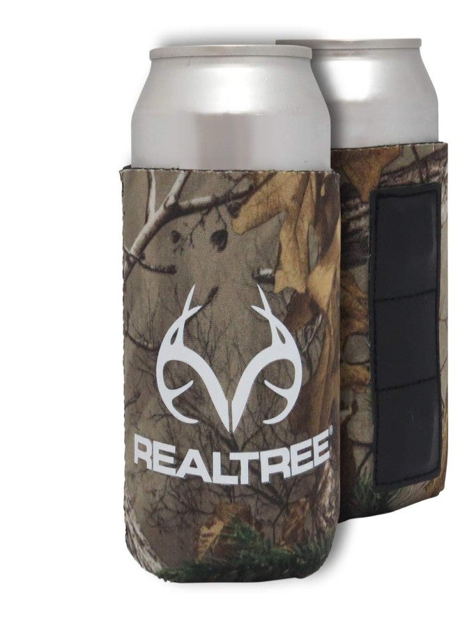 ESI Realtree Camo Graphics RMC5200 Magnetic Can Cooler White Realtree Logo - Xtra Camo Graphics Magnetic Can Cooler, 1 Pack - Image 2