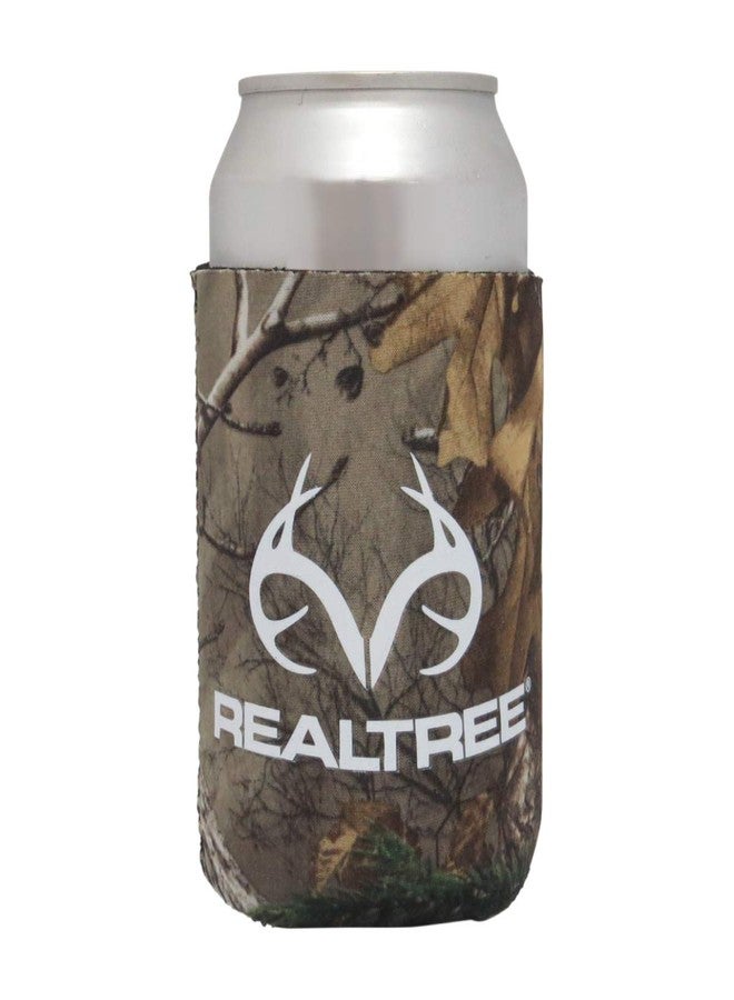 ESI Realtree Camo Graphics RMC5200 Magnetic Can Cooler White Realtree Logo - Xtra Camo Graphics Magnetic Can Cooler, 1 Pack - Image 1