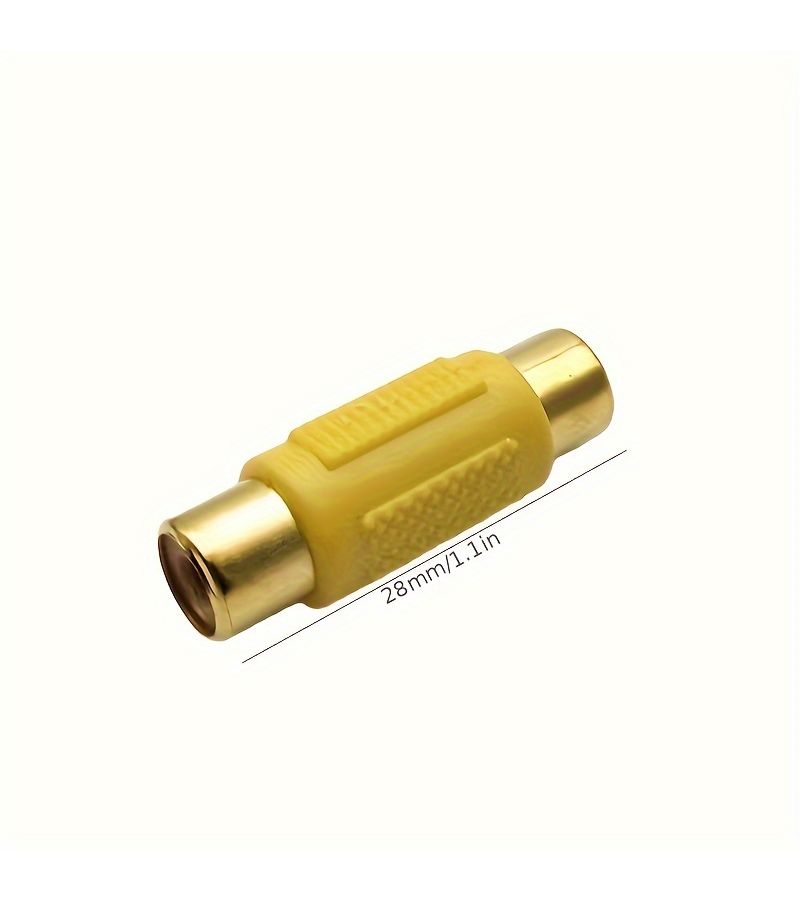 4 قطع من محولات لوتس RCA أنثى إلى أنثى للصوت، موصل مستقيم - Image 2