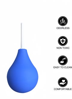 Harse 224ml Enema Bulb Kit Douche Cleaner Enema Kit for Women Men with 4 Replaceable Nozzles（Blue）  - Image 3