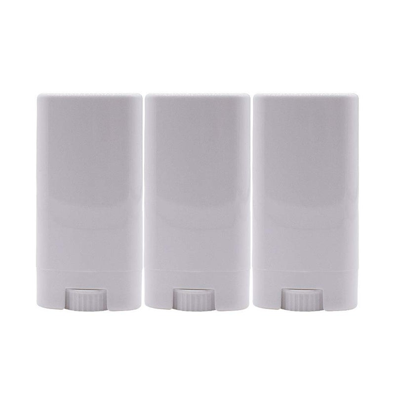 Healthcom 15ml White Plastic Deodorant Containers 05 Oz New Empty Oval Lip Balm Tubes for Lipstick Crayon Chapstick DIY Make Your Own Deodorant Moisturizer Lotion Bar30 Pack - Image 5