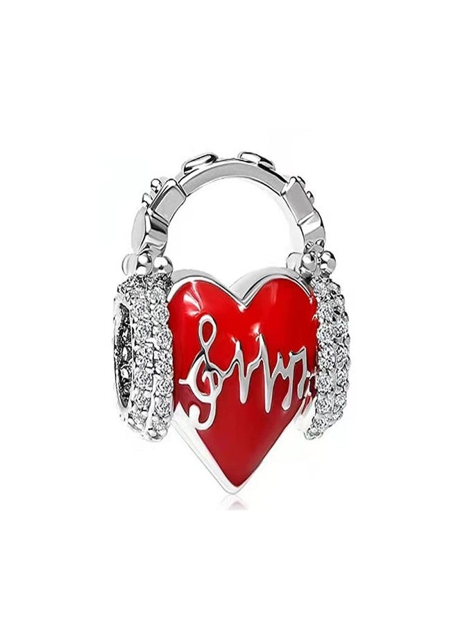 KunBead Crystal Enamel Earphone Birthstone Charms Beads Compatible with Pandora Bracelets - Image 1