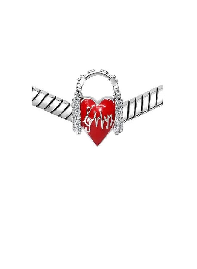 KunBead Crystal Enamel Earphone Birthstone Charms Beads Compatible with Pandora Bracelets - Image 3