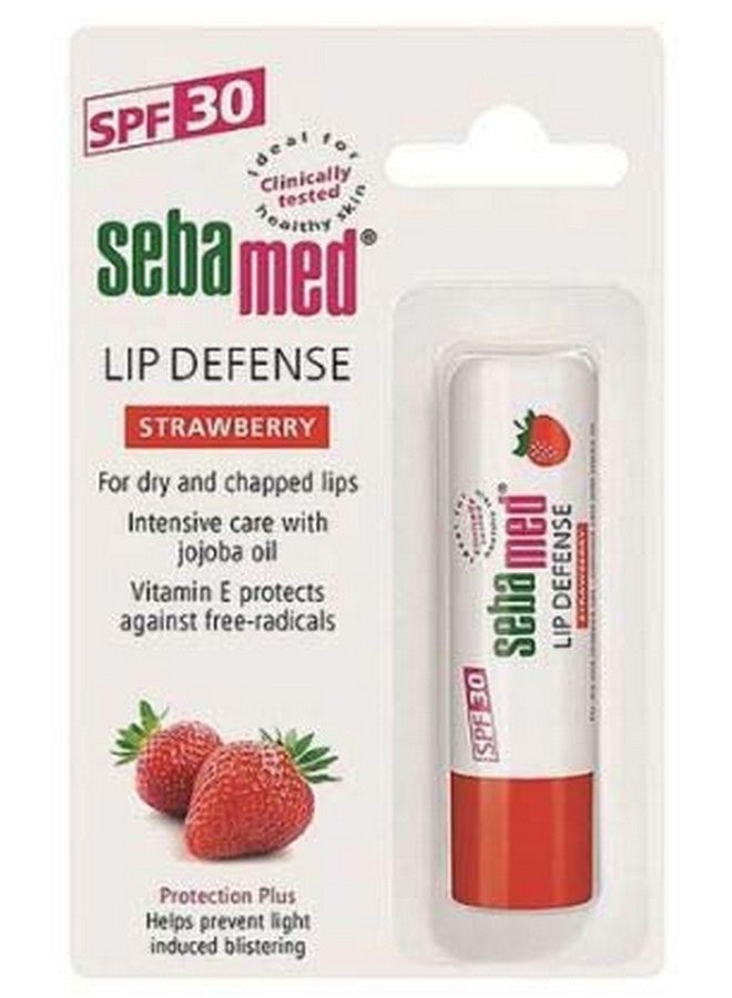 سيباميد يوفر Lip Defense Spf30 Strawberry 4.8G عناية مرطبة بالفواكه للشفاه الجافة والمتشققة.