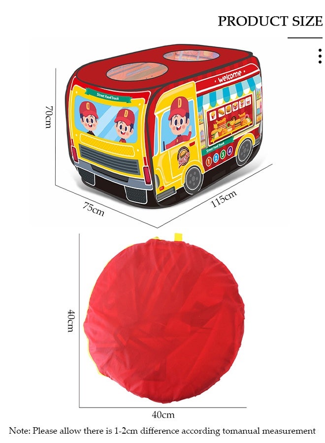 DUNISO Play Tent for Kids, Washable Children's Tent with Skylight, Foldable Kids Playhouse, Kids Pop Up Tent, Portable Game Tent for Indoor and Outdoor, Outdoor Collapsible Tent for Girls & Boys - Image 2