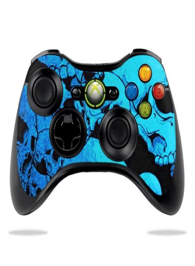 MIGHTY SKINS MightySkins Skin Compatible with Microsoft Xbox 360 Controller - Blue Skulls | Protective, Durable, and Unique Vinyl Decal wrap Cover | Easy to Apply, Remove, and Change Styles | Made in The USA - Image 2