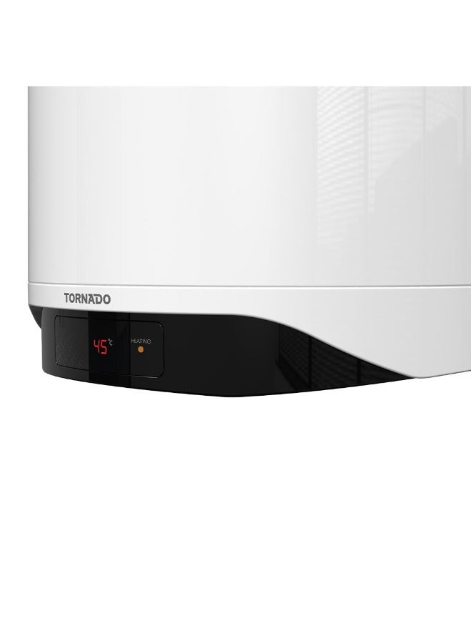 TORNADO Electric Water Heater 80 L Enamel Smart Digital White TEEE-80D1W - Image 3