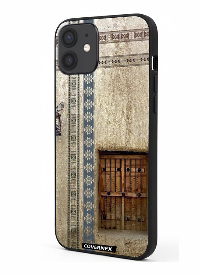 Covernex Apple iPhone 12 Protective Case Cover Printed Featuring Traditional Mud Architecture - Image 1