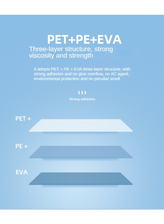 100-Piece Laminating Pouch Film Set Clear（220*303mm） - Image 5