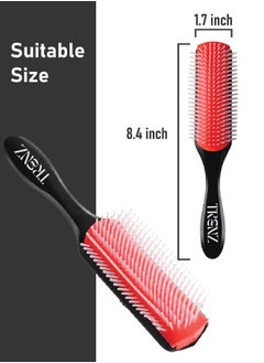TRENZ Curly hair comb | Professional nine-row detangling and styling brush suitable for curly and thick hair -  - Image 3