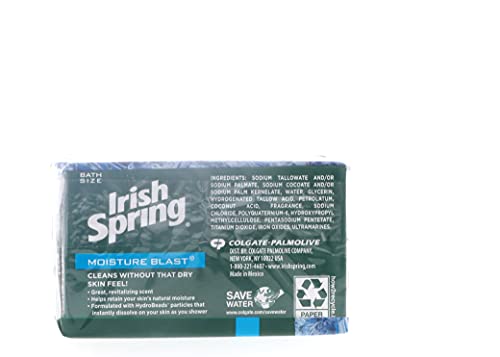 Irish Spring Deodorant Soap Moisture Blast 3.75 oz 3 bar (2 pack) - Image 5