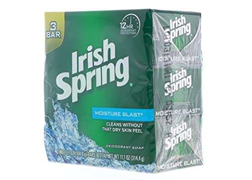 Irish Spring Deodorant Soap Moisture Blast 3.75 oz 3 bar (2 pack) - Image 2