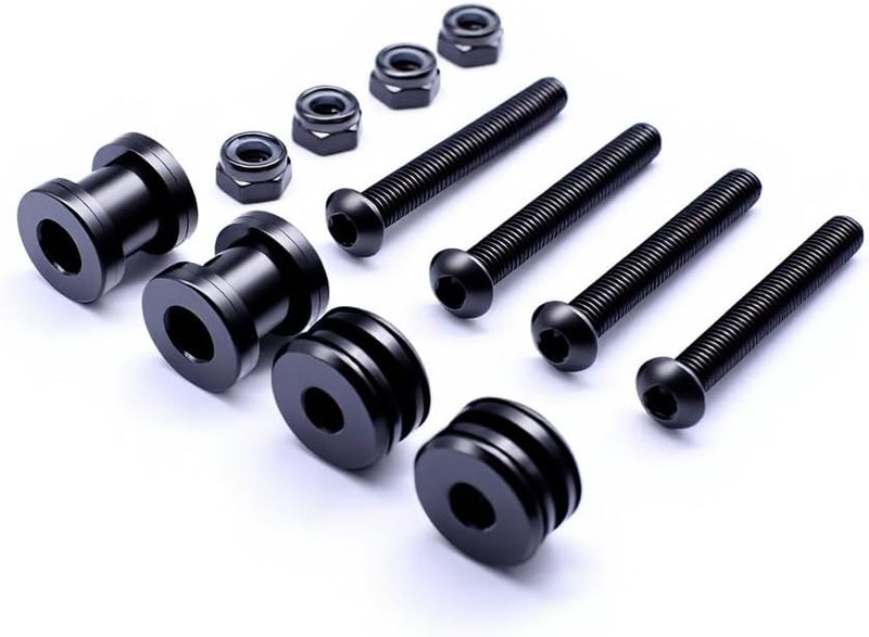 TCMI Quick Release Docking Sissy Bar Hardware Kit Fits for Harley Sportster XL Detachable Sissy Bar 2004-2017, Black#5 - Image 3