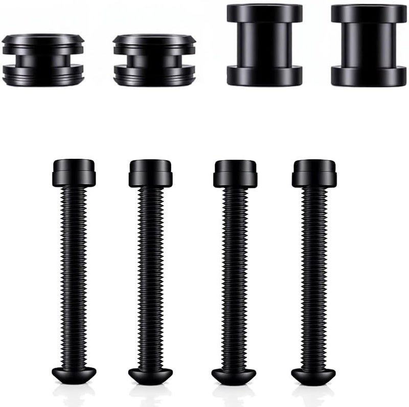 TCMI Quick Release Docking Sissy Bar Hardware Kit Fits for Harley Sportster XL Detachable Sissy Bar 2004-2017, Black#5 - Image 1