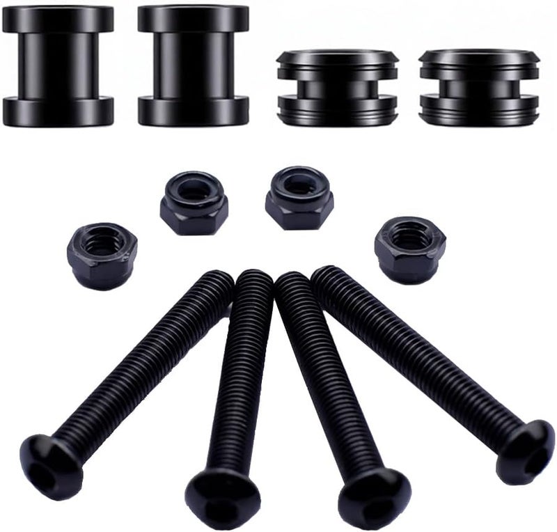 TCMI Quick Release Docking Sissy Bar Hardware Kit Fits for Harley Sportster XL Detachable Sissy Bar 2004-2017, Black#5 - Image 2
