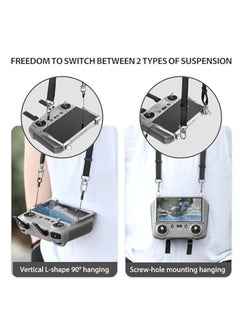 KASTWAVE 2-IN-1 Balance Lanyard Metal Fixtures for DJI RC 2/RC/RC Pro Remote Mini 4 Pro, Lanyard Neck Strap, Neck Strap Metal Firmware for DJI Mini 4 Pro/Mini 3/Air 3/Mavic 3 Drone Accessories  - Image 2