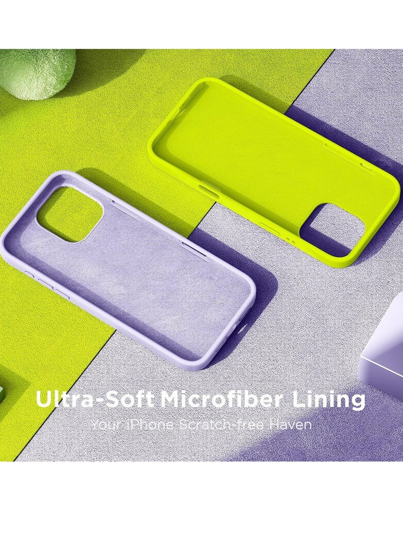 ELTRAZONE Light Purple Silky Soft Touch Case for iPhone 16 Pro Max – Premium Liquid Silicone Bumper - Image 5