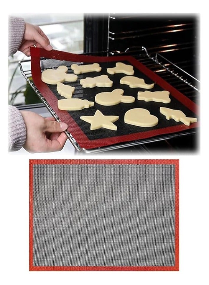 XOYZUU Non-Slip BPA Free Silicone Baking Mat for Rolling Dough, Cookies, Pies, Desserts, 30 x 40cm, Tablecloth Protector for Table Top - Image 2