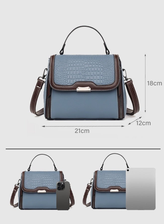 Authentic leather texture, stylish women's bag, versatile shoulder and crossbody bag, large capacity, perfect for hand-carry - Image 2