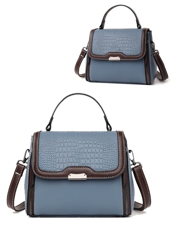 Authentic leather texture, stylish women's bag, versatile shoulder and crossbody bag, large capacity, perfect for hand-carry - Image 3