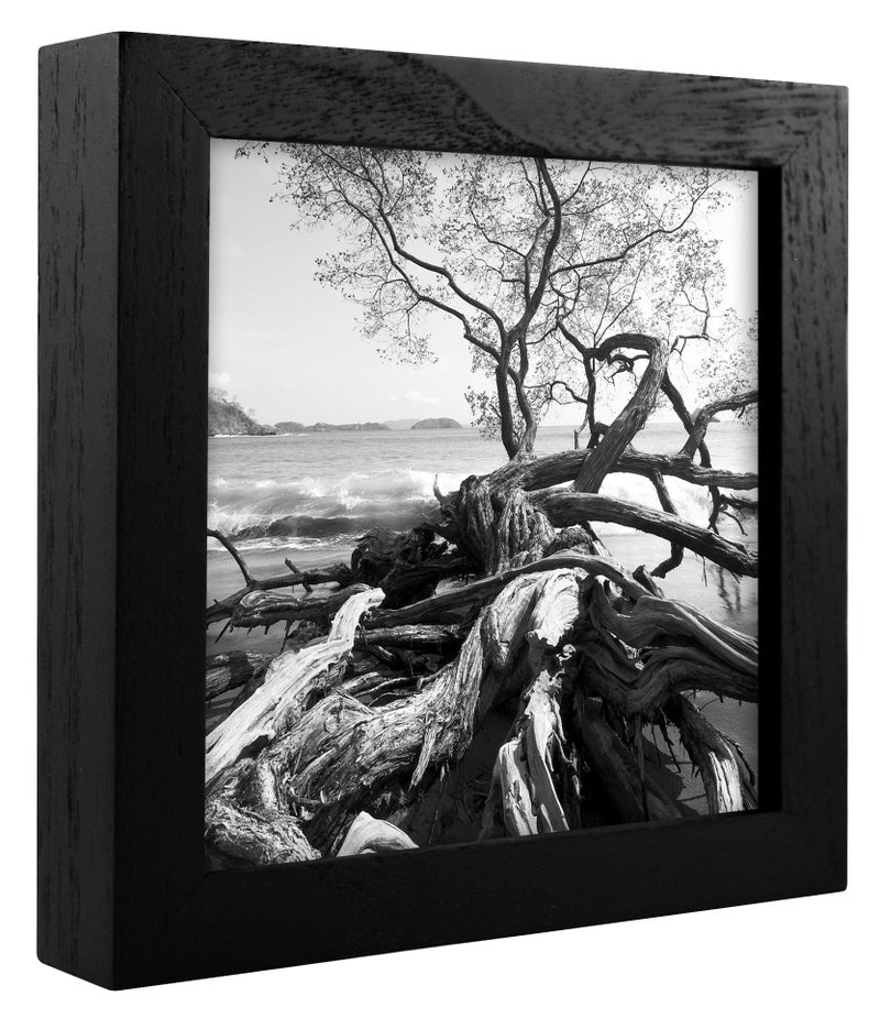 MCS Art Frame with Mat Opening, Black, 6 x 6 in - Image 4