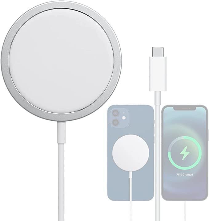 ميكينج تك شاحن USB-C سريع لـ iPhone مع Magsafe، شحن لاسلكي مغناطيسي سريع PD بقوة تصل إلى 15 واط لأجهزة iPhone 14 و14 Plus و14 Pro و14 Pro Max وسلسلة 13 و12 وAirPods Pro2، لون أبيض - Image 1