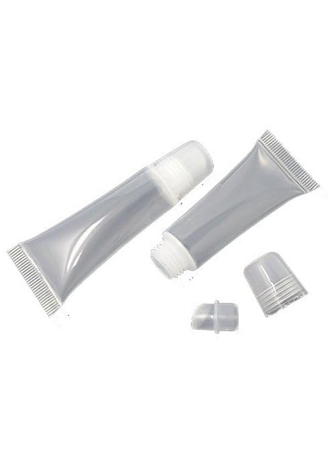 Honbay 10PCS 8ml Refillable Clear Empty Lip Gloss Balm Containers Soft Empty Tubes