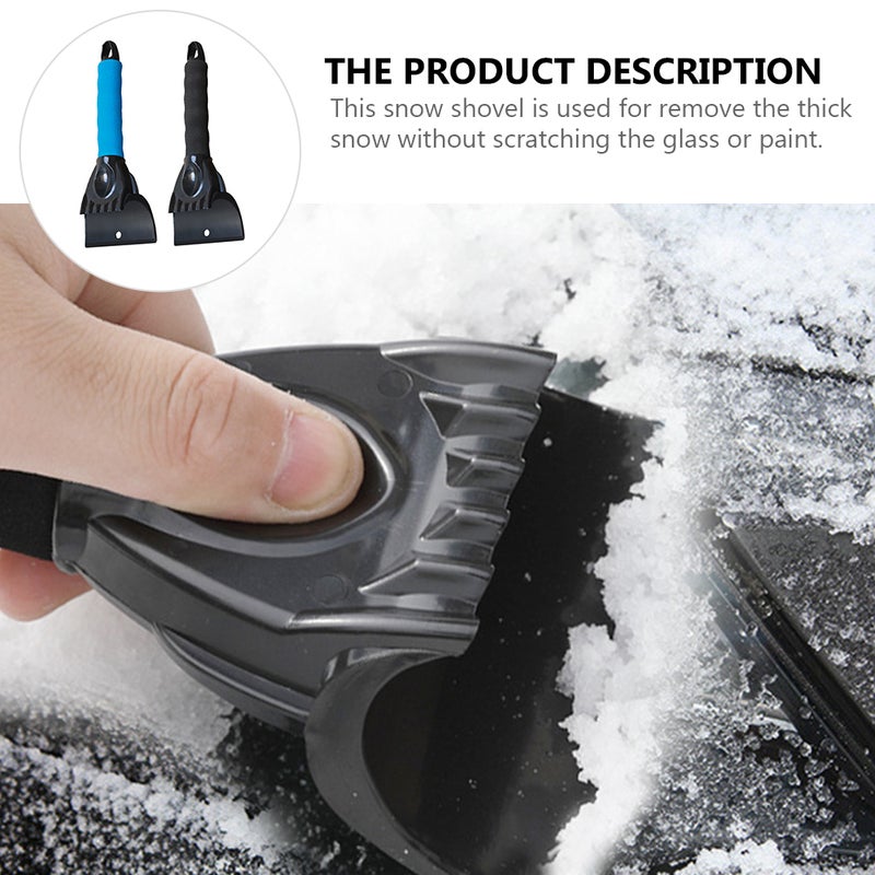 2pcs Winter Snow Shovel Ice Water Scraper Frost Snow Removal Shovel for Auto - Image 4