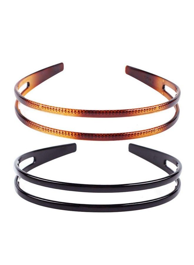 minkissy 2Pcs Toothed Headbands Plastic Hair Band Antislip Hair Hoop Daily Headpiece For Women Girls - Image 2