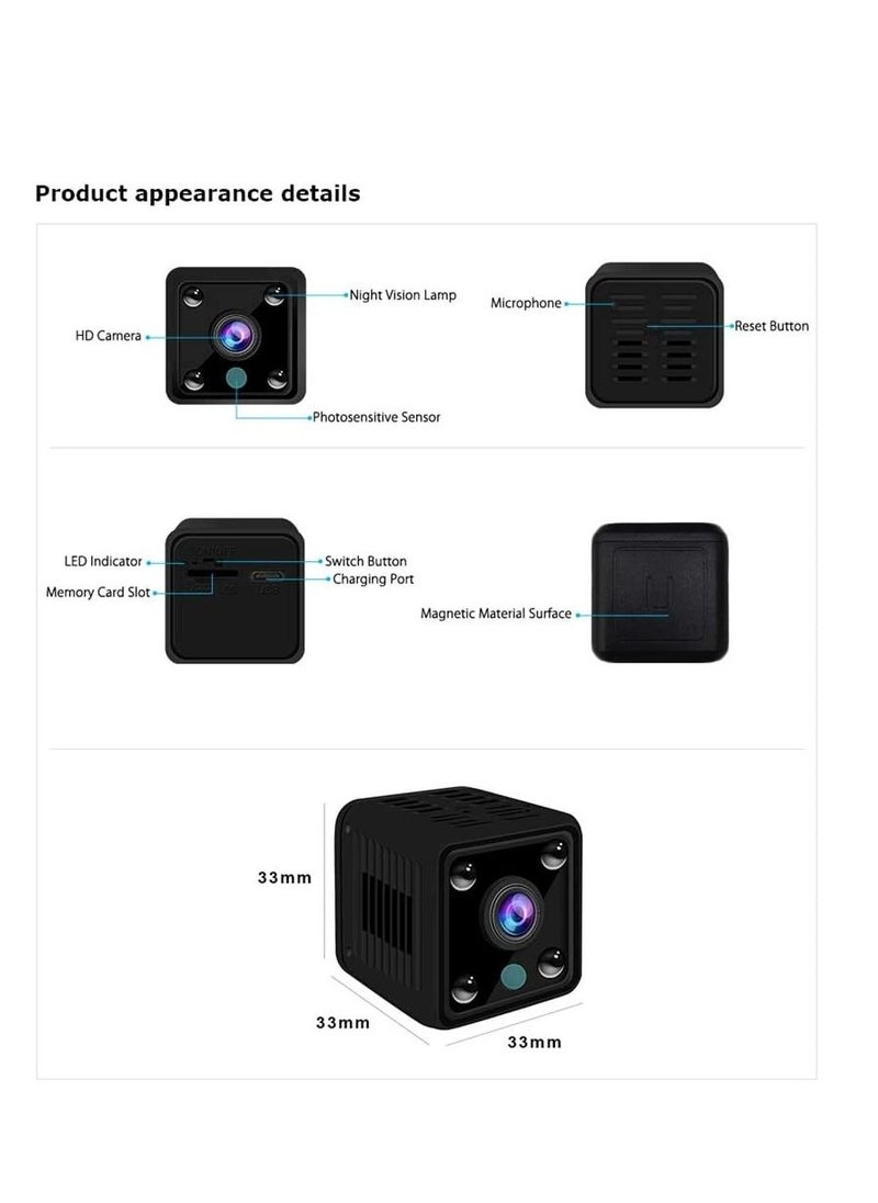 Generic Small Mini Wifi Camera IP Wireless 1080P HD P2P Video CCTV Nanny Body Cam Home Security World Vision Monitor  - Image 2
