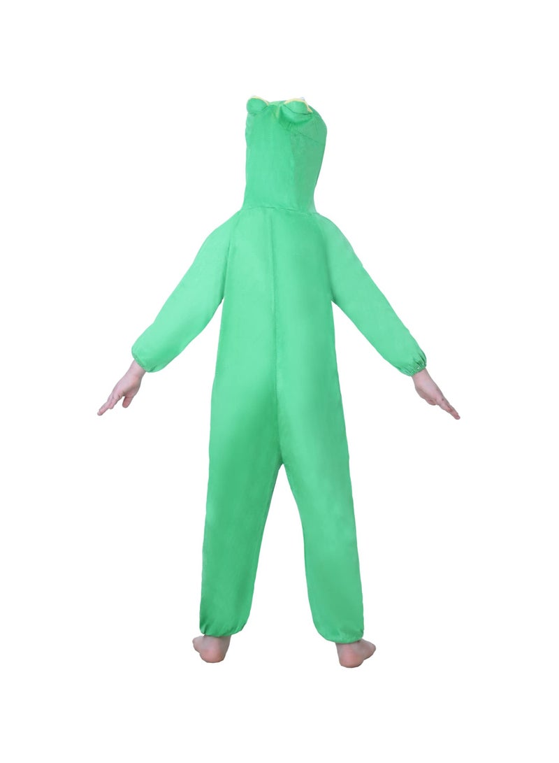 Toy Box Kids Frog Costume Jumpsuit with Hood, Animal Fancy Dress, Party Outfit, Size XL(8-10Years) - Image 2