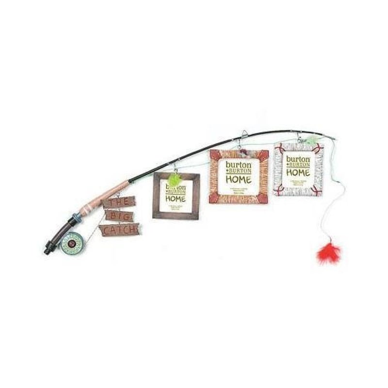 burton+BURTON The Big Catch Fly Fishing Pole Photo Picture Holder Frame Themed Decor - Image 4