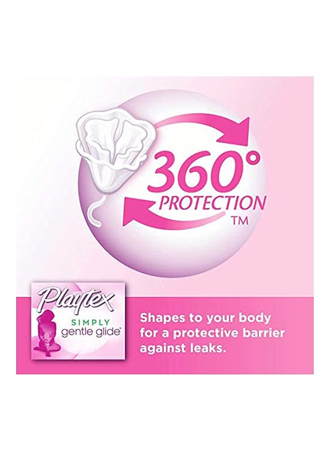 playtex سيمبلي جنتل جلايد - S+ سوبر بلس امتصاص - 16 تامبون - حماية 360 درجة - خالي من العطور - Image 3