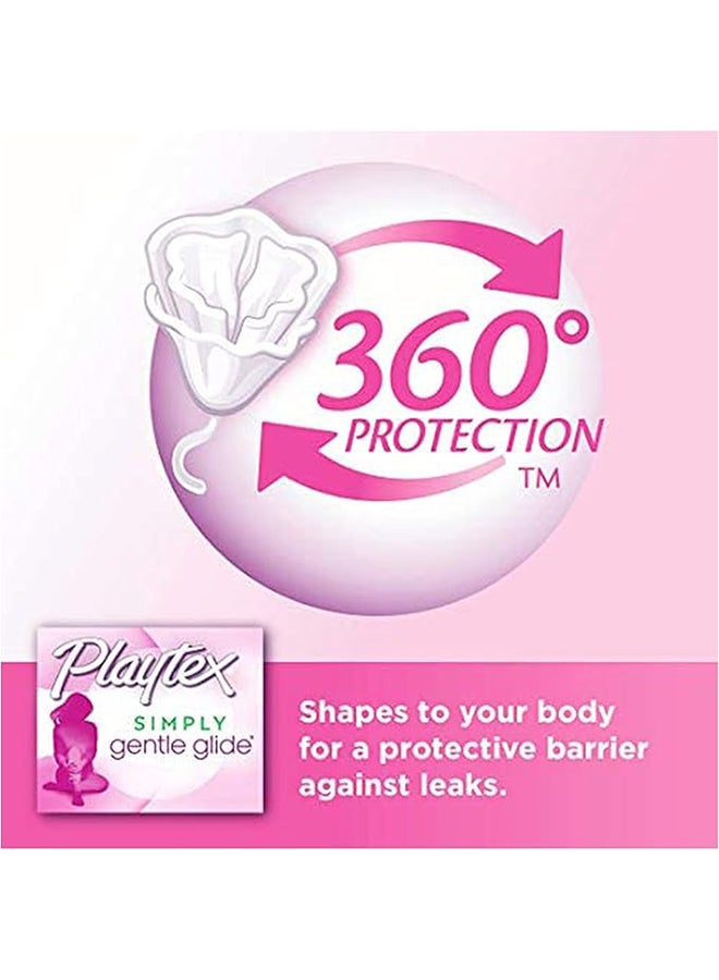 playtex سيمبلي جنتل جلايد - S+ سوبر بلس امتصاص - 16 تامبون - حماية 360 درجة - خالي من العطور - Image 1