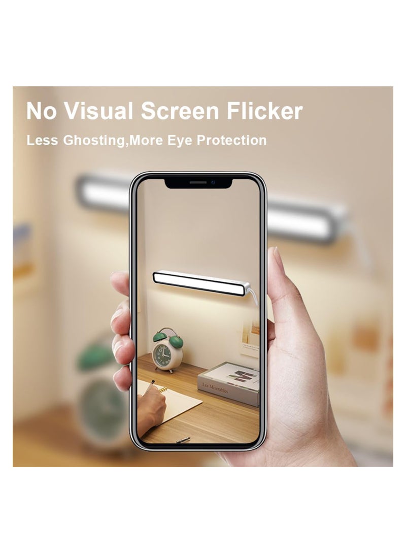 Excefore Magnetic Light Bar LED Desk Lamp Dimmable 3 Color Modes Rechargeable Under Cabinet Lighting for Kitchen Closet Under Desk Reading Study, 1PCS - Image 3