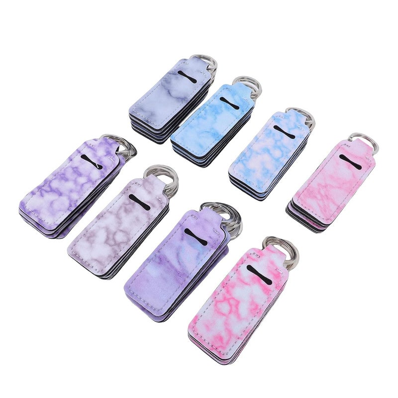 Lipstick Holder Keychain Neoprene Lip Balm Organizer - Compact Lipstick Box/Cover with Hanging Hook for Convenient Access - Stylish Daily Commute, Quantity: 40pcs - Image 1