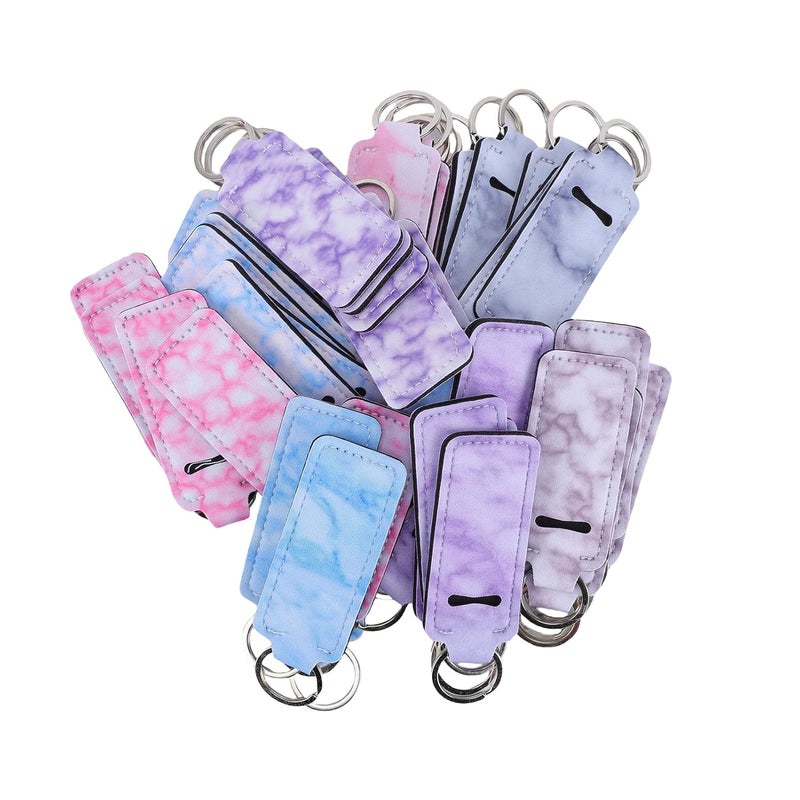 Lipstick Holder Keychain Neoprene Lip Balm Organizer - Compact Lipstick Box/Cover with Hanging Hook for Convenient Access - Stylish Daily Commute, Quantity: 40pcs - Image 4