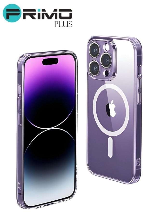 PRIMO PLUS PRIMO PLUS MagSafe iPhone 14 Pro Max Case Slim Protective Magnetic Case with MagSafe Charger 6.1 Inch Anti-yellowing Anti-Drop Shock Absorption Anti-Scratch Oil and Fingerprint Resistant Hard Crystal Back Cover Compatible with iPhone 14 Pro Max Clear Case  - Image 1