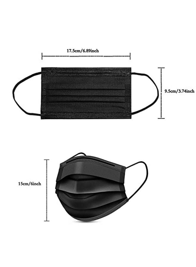 Everyy Everything Nonwoven Fabric 3 Layer Disposable Surgical Face Mask With Nose Clip Ce Gmp & Iso Certified Masks For Men & Women (Black+ Grey 100) - Image 2