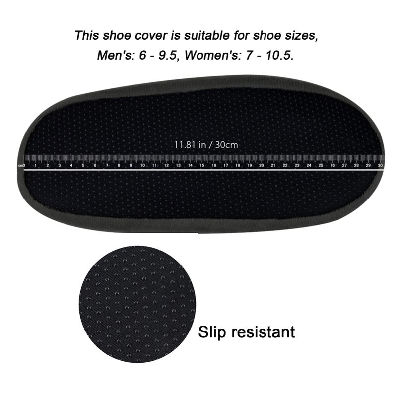 LAKE OF FIRE 5-Pair Reusable Shoe Covers, Non-Slip, Washable, and Thickened Boot Covers for Floor and Carpet Protection(5 Colors) - Image 2
