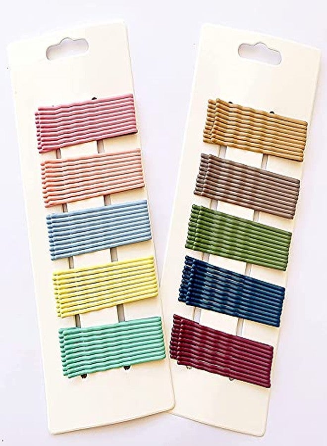 Belicia Bobby Pin, Crimped Hair Pin, with Slide-on Opener, 5 colours, 2.4 Inches, 100 Count - Image 1